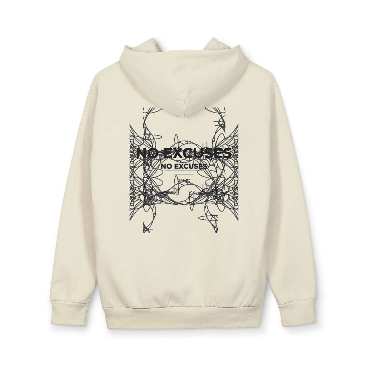 Sweat à capuche « No Excuses » Minimaliste Luxe — Pull graphique Vigne Gothique (Silent Discipline)