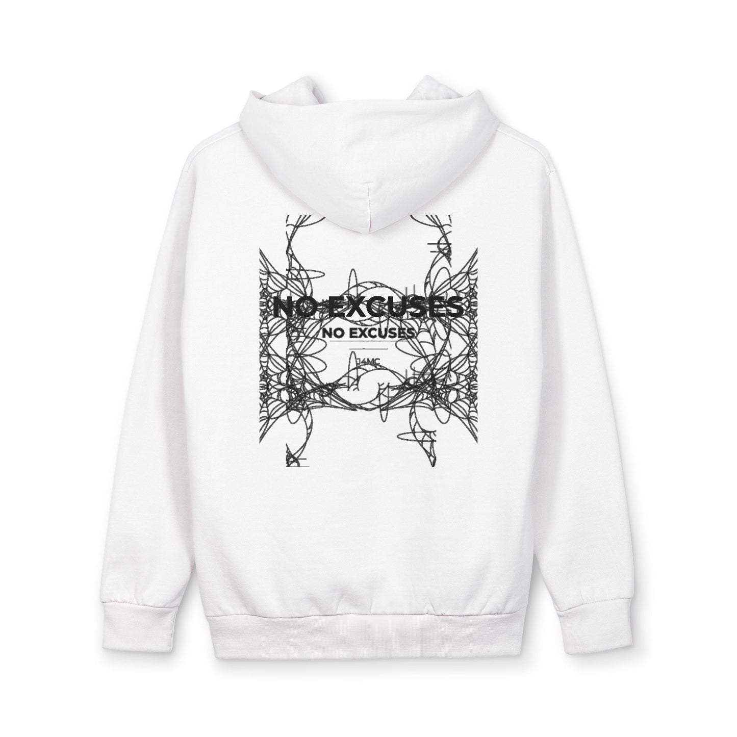 Sweat à capuche « No Excuses » Minimaliste Luxe — Pull graphique Vigne Gothique (Silent Discipline)